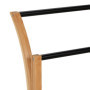 Relaxdays Porte-Serviettes, Bambou, 3 Barres, H x L x P: 82 x 42 x 24 cm, Support Serviettes Salle de Bain, Nature/Noir