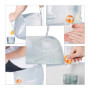Relaxdays Jerricans carrés pliants en Lot de 4, Contenant à Eau, avec Robinet, sans BPA, 5 litres, Transparent