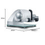 GRAEF Master M20 - Trancheuse électrique universelle, Made in Germany, lame tout acier Ø 170 mm pour les coupes les plus fines, 
