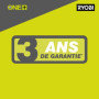RYOBI - Meuleuse d'angle 2 000 W diam. 230 mm - 6 600 tr/min - poignée arrière orientable 180° - Soft Start - Livrée avec 1 disq