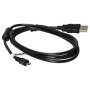 vhbw Câble USB standard type A, 150 cm, compatible avec Nikon CoolPix S210, S220, S230, S2600, S2700, S2800, S3000, S3100, S32, 