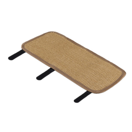 Navaris Tapis griffoir Chat - Protection Table canapé Meuble Sol Mur - Tapis en sisal 60 x 25 cm avec Crochets adapté pour Chato