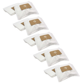 vhbw 50x Sacs compatible avec Rowenta AS 007, Delta System II, Revo, 1300 aspirateur - microfibres non tissées, 31cm x 22cm, bla