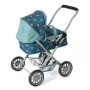 Bayer Chic 2000® Poussette de poupée Smarty - Étoiles Turquoise - Pliable - avec Capote, Sac, Coussin et Couverture - Hauteur de