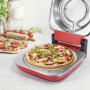 GOURMETmaxx Four à pizza électrique incl. pierre à pizza | 400°C, minuterie, 30 cm de diamètre | Idéal pour les tartes flambées,