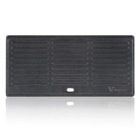 BBQ-Toro Plaque de cuisson en fonte | 42,5 x 20,5 cm | Plaque réversible, utilisation recto-verso | rectangulaire, universelle e