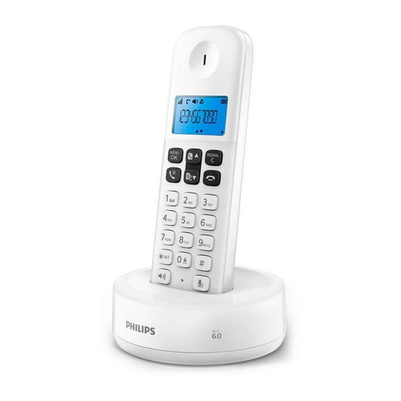 Philips D1611W/34 téléphone Téléphone DECT Identification de l'appelant Blanc