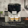 SIEMENS, machine à café tout automatique, EQ500, aromaDouble Shot, autoMilk Clean, ceramDrive, bandeau coffeeSelect, fonction do