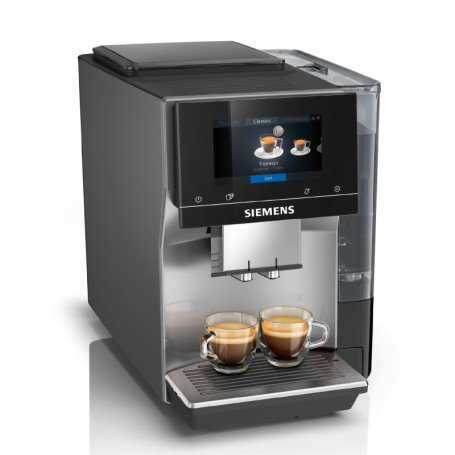 SIEMENS, machine à café à grain entièrement automatique, EQ700, écran iSelect, coffeeWorld, avec Cold Brew et Slow Brew, cappucc