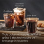 SIEMENS, machine à café à grain entièrement automatique, EQ700, écran iSelect, coffeeWorld, avec Cold Brew et Slow Brew, cappucc