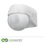 conecto détecteur de Mouvement Infrarouge, Montage en saillie, Angle de détection 180°, Montage intérieur et extérieur, IP44, Bl