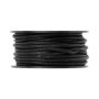 Auroris Cordon en Coton Rond Noir Ø 1 mm Rouleau de 10 mètres