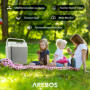 Arebos Glacière 20 litres | pour Refroidir et Garder au Chaud | Mini réfrigérateur | Glacière thermoélectrique | avec Mode ECO |
