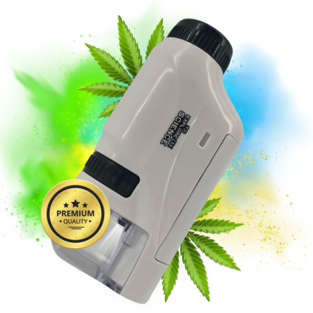 TronicXL Microscope de poche Grow 60x - 120x - Pour trichomes - Accessoire de récolte - Appareil de mesure des parasites et cham