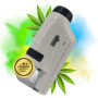 TronicXL Microscope de poche Grow 60x - 120x - Pour trichomes - Accessoire de récolte - Appareil de mesure des parasites et cham