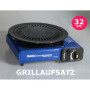 Accessoire pour réchaud à gaz portable 32 cm - Plaque de grill pour réchaud à gaz