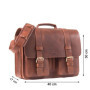 ALMADIH sac en cuir ROY Cartable bandoulière Marron Vintage serviette sac porté épaule Messenger sacoche Travail business ordina