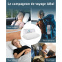 Coussin de Voyage VOLAR | Petit Oreiller de Voyage à mémoire de Forme | Oreiller Cervical Ergonomique | Housse avec Thermorégula