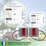 fouraces LED Feux arrière de remorque - 2 kits, avec schéma électrique et plaque d'immatriculation Eclairage, feu arrière, acces