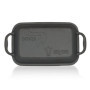 BBQ-Toro Cocotte en Fonte avec Couvercle - 4,5 L - 2 en 1 - Poêle et Cocotte - Moule à Pain - Grande Casserole Carrée pour Barbe