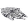 Millenium Faucon – Porte-clés en métal avec anneau pour les fans de la saga Star Wars, argenté, M