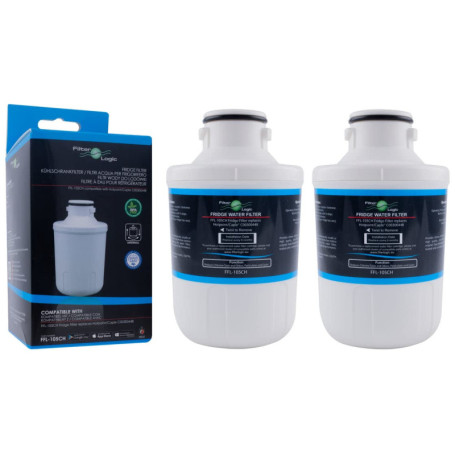 FilterLogic FFL-105CH | 2x Filtre à eau pour Midea, Triomph, Schneider, Thomson frigo américain. Compatible avec Foshan-Micro-Mi