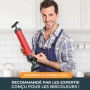 Meisterfaktur déboucheur à pompe 2.0 - [0,8L] - Pompe ventouse déboucheur pour un nettoyage rapide et efficace des siphons - Pom