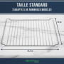 Grille de four 44,5 cm x 34 cm Grille de cuisson Grille de barbecue compatible avec Whirlpool 481245819334 GRD001 Bauknecht Igni