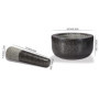 Supremery Mortier et pilon XXL en granit - Grand mortier en pierre - 16 cm - Pour épices, pesto et herbes - Pilon avec maillet -