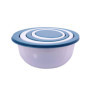 Lot de 5 saladiers en plastique - 0,5 à 5 l - Avec couvercle - Passent au lave-vaisselle