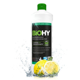 BiOHY Nettoyant concentré pour robots laveurs et aspirateurs à fonction humide (Bouteille de 1l) - Compatible avec tous les robo