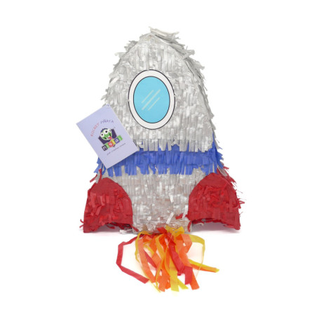 Nislai® Fusée Rocket Pinata | Idéal pour la fête spatiale | Pinata anniversaire d'enfant | Cadeau de piñata | Fête d'astronaute 