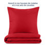 Blumtal Taie Oreiller 50x50 Lot de 2 - Housse de Coussin Microfibre - Taies d'oreillers avec Fermeture éclair, certifiée Oeko-Te