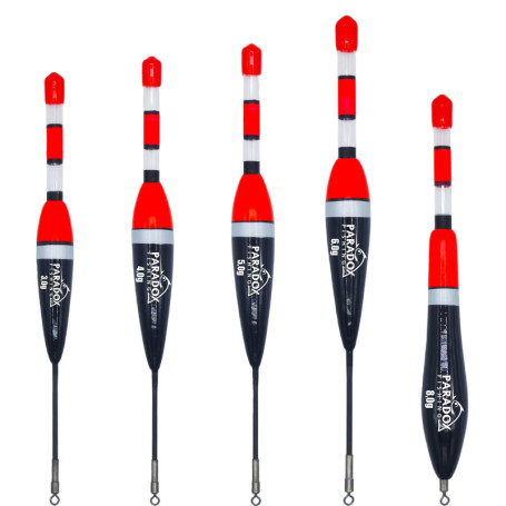 Paradox Fishing Lot de 5 Flotteur Peche - 3g/4g/5g/6g/8g - Bouchon Peche Truite