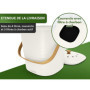 YourCasa poubelle compost cuisine - 4L composteur cuisine pour déchets organiques de cuisine - poubelles à compost avec filtre à