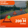 OwnWheel Triangle d'urgence Voiture & Voiture - Rouge - Triangle de Panne d'urgence - Triangle de signalisation pour Le Code de 