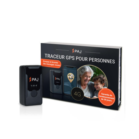 PAJ GPS Tracker - Easy Finder 4G - Traceur GPS pour Enfants, Seniors et démences - Messages vocaux - Dispositif de Suivi en Temp