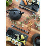 Service à sushi - Service de vaisselle à sushi noir 2 personnes - Service à sushi - Kit à sushi - Vaisselle asiatique 10 pièces 