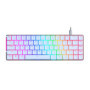 ASUS ROG Falchion Ace White - Clavier Gaming mécanique AZERTY Filaire 65%, Surface latérale Tactile, Dual USB-C, Protection en P