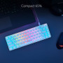 ASUS ROG Falchion Ace White - Clavier Gaming mécanique AZERTY Filaire 65%, Surface latérale Tactile, Dual USB-C, Protection en P