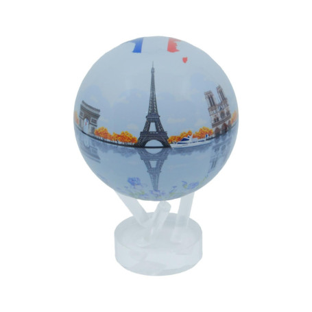 MOVA Globes Série de Ville – Paris: Au bord de la Seine, globe Rotatif avec socle, Cadeau unique pour les amateurs de voyages, S