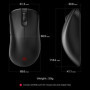 BenQ Zowie EC3-DW Souris sans Fil 4K pour l'e-Sport, Sciences du Sport, récepteur amélioré 4K, 59g, asymétrique, sans Pilote, ca