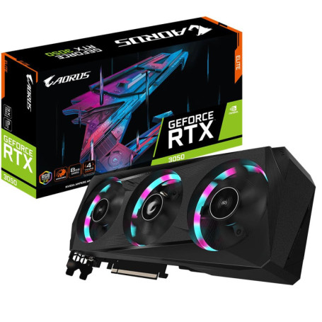 GIGABYTE Carte Graphique GeForce RTX 3050 Elite 8G