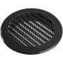 Vent Systems Lot de 2 grilles d'aération noires de 10,2 cm – Persienne ronde – Grille anti-insectes intégrée – Aérations de clim