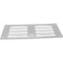 Vent Systems 260 x 105 mm - Blanc - Lot de 2 grilles d'aération avec grille d'insectes - Applications CVC - Chauffage, refroidis