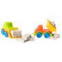 Kit Sable Magique Chantier de Construction 1Kg avec Bac à Sable, Camion, Tractopelle, Pelle, Râteau et Briques Sable magique pou
