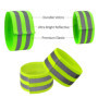 4 pièces bracelet de sécurité réfléchissant bande de bracelet, bracelet réfléchissant réglable et bande réfléchissante de sécuri