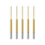 5pcs HSS Micro Foret Hélicoïdal Micro Forets Embouts en Spirale en Acier à Coupe Rapide Outils à Main Accessoires Compatible ave