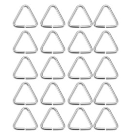 EMSea 20pcs Bouchon d'évier Boucle Triangulaire Bouchon de Vidange Chaîne Triangles Crochet pour Baignoire Évier de Cuisine Sall