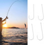 EMSea 90x Hameçons de Pêche en Mer #1-#3/0 en Acier à Haute Teneur en Carbone à Longue Tige pour Brochet Morue Bar Goberge Congr